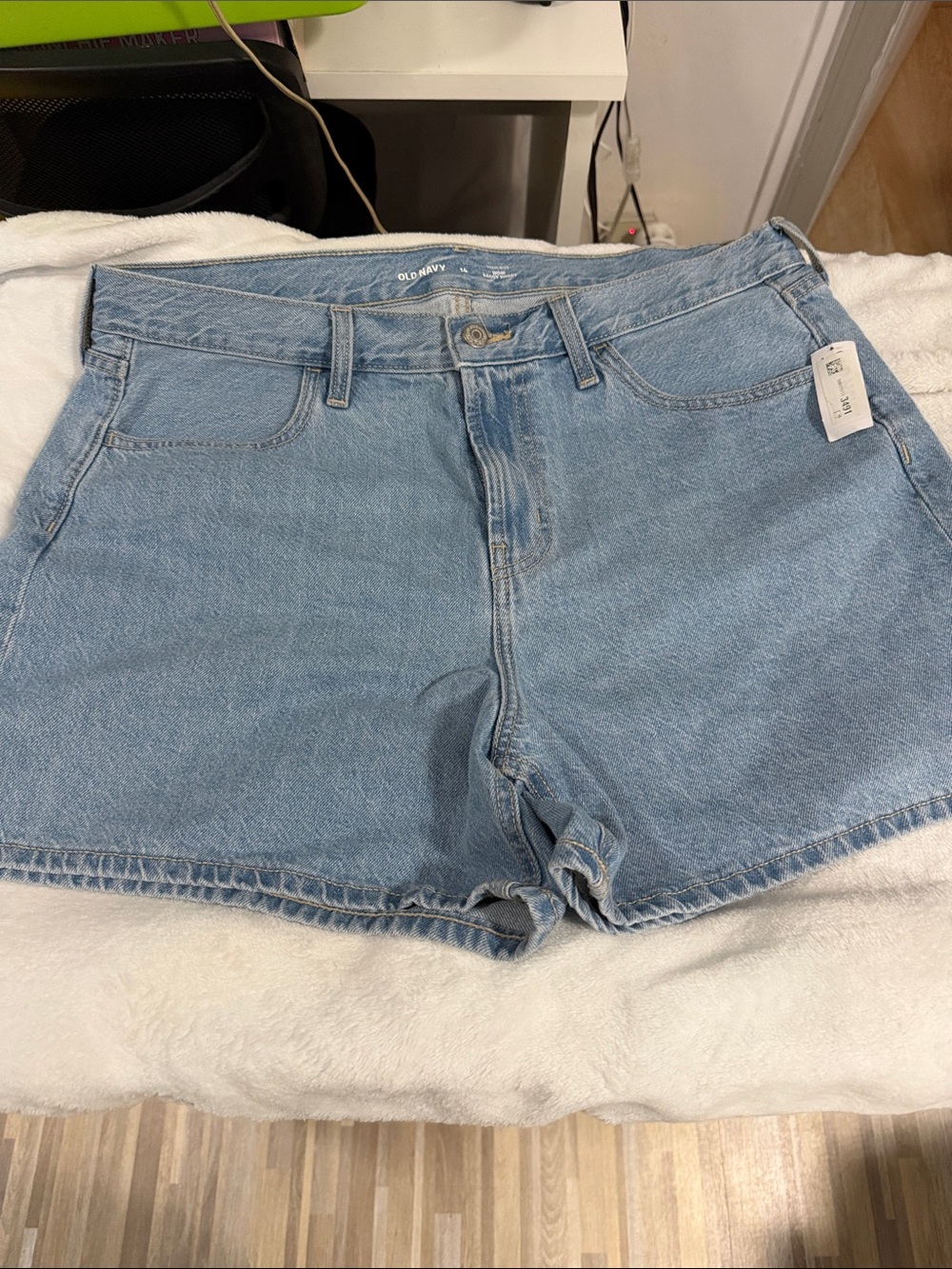 Old Navy Light Wash High-Rise Denim Shorts